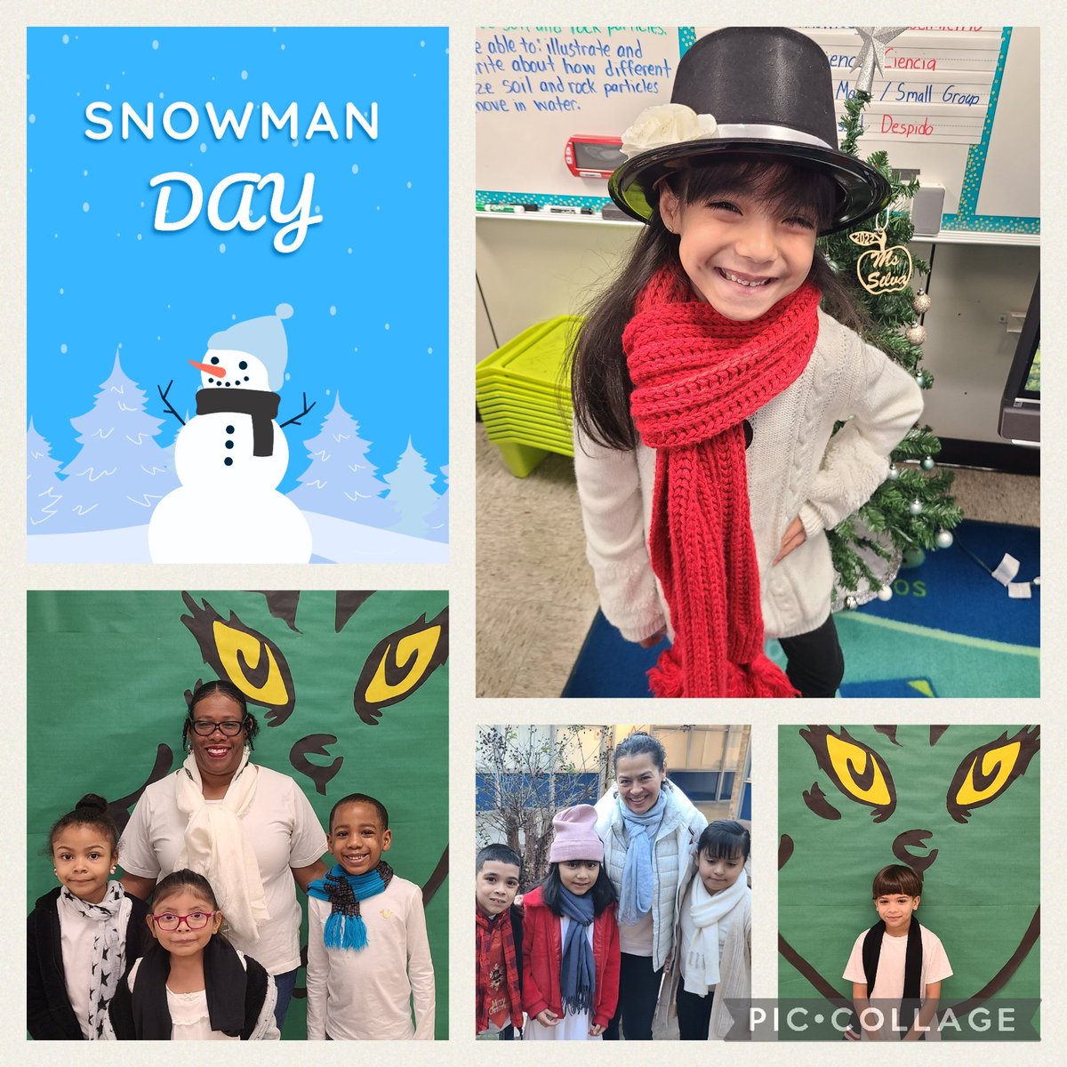Our Tigers had snow ❄️ much fun dressing up as ☃️⛄️! #ThompsonSparkles #MyAldine #WeCanWeWill
