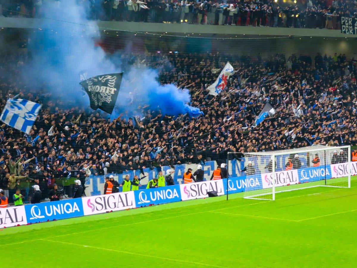 Fanatics of Football on X: KF Tirana at KF Egnatia #ultras