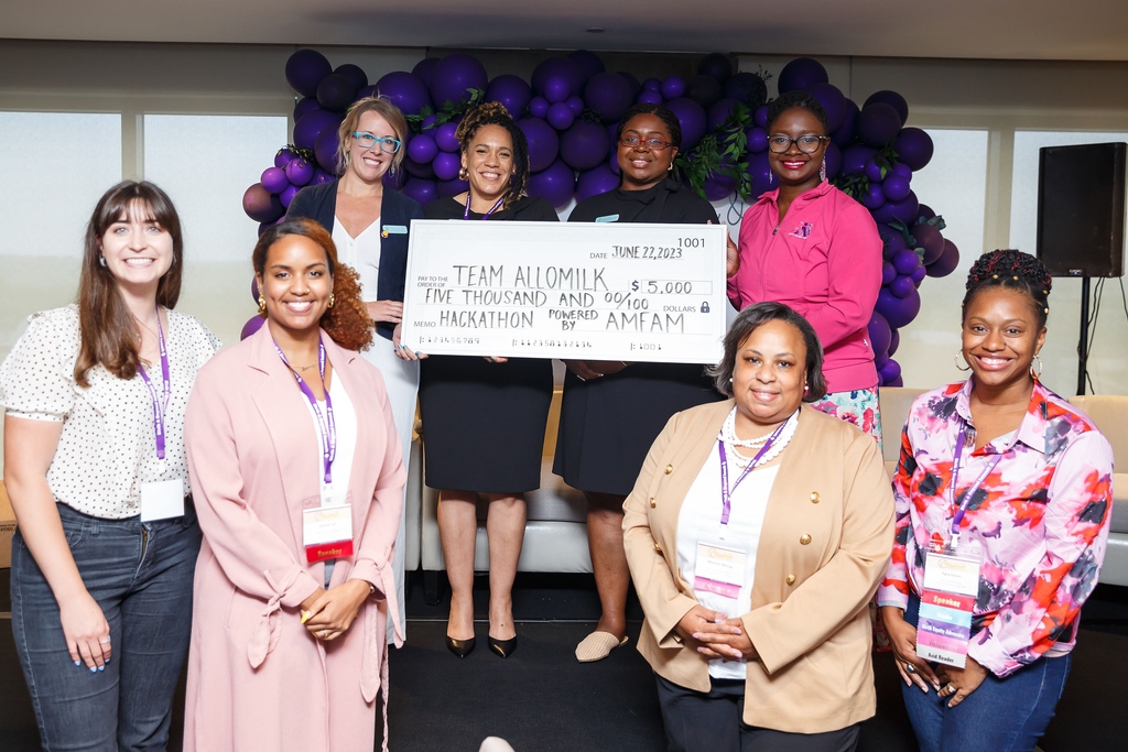 HealthConnctOne's tweet photo. HealthConnect One's 2023 Birth & Beyond Summit Hackathon, with @amfaminstitute, brought innovators for birth equity. Team Allomilk's idea won! 🏆 More highlights in our 2023 Report. 👉 https://t.co/cQjS5bkGXn
#BirthAndBeyondSummit #InnovationWins #BirthEquity https://t.co/DUWpyQiHuU