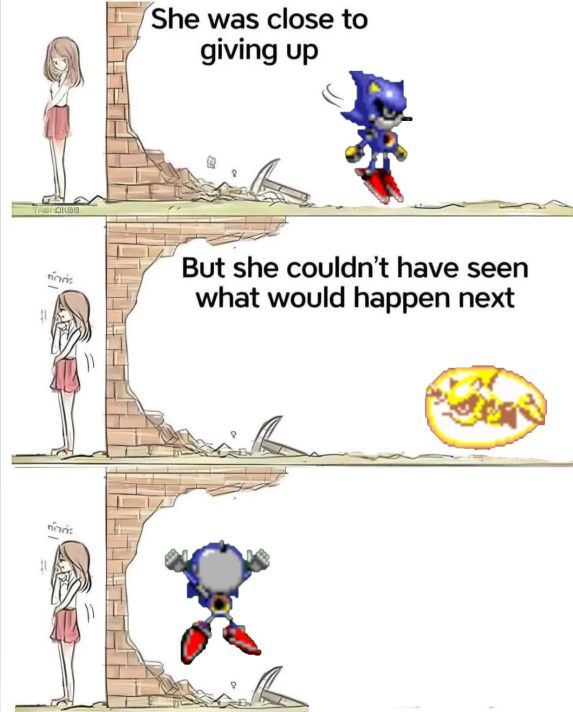 SonicCDMoments's tweet image. He never did well against walls. 
#SonicTheHedgehog