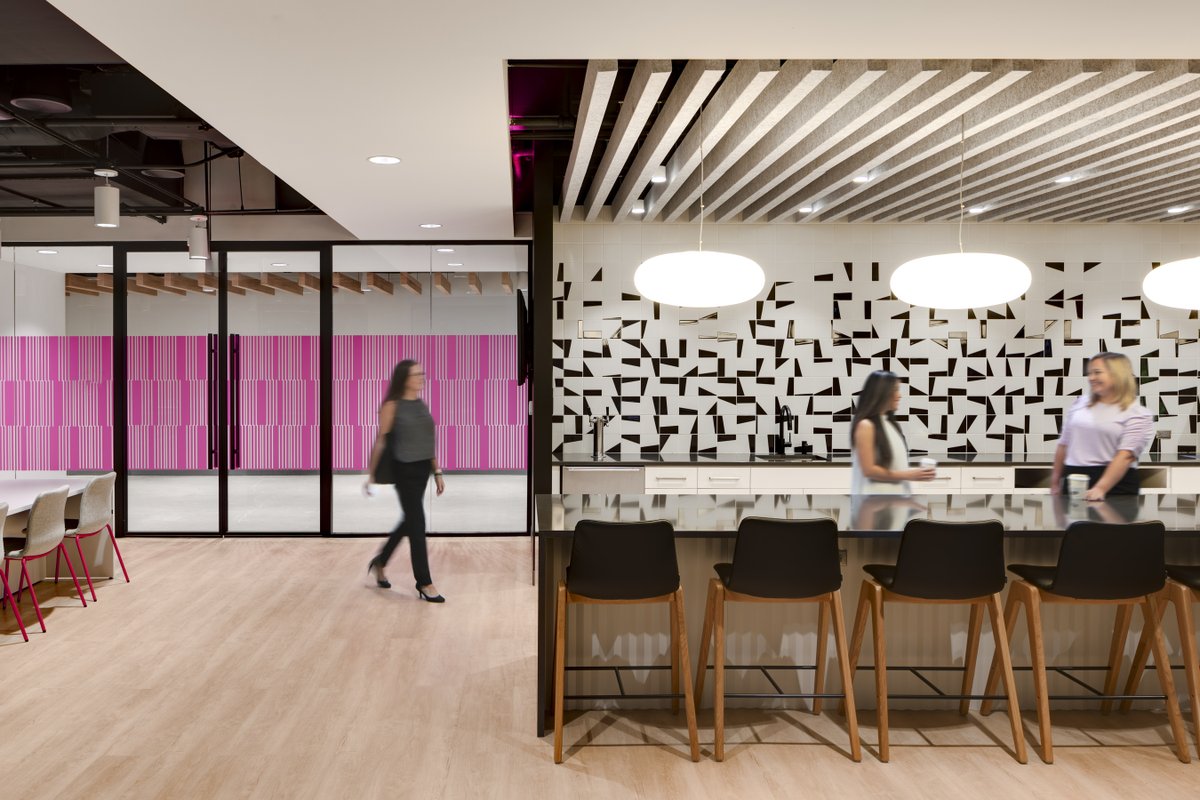 fsikc's tweet photo. Check out our latest project with @TMobile at their Regional Office in Dulles, VA! The vibrant magenta color speaks for itself. We're proud to have collaborated with the architects at Perspective and General Contractors at @HITTContracting on this impressive installation. https://t.co/an4wrvOJcg