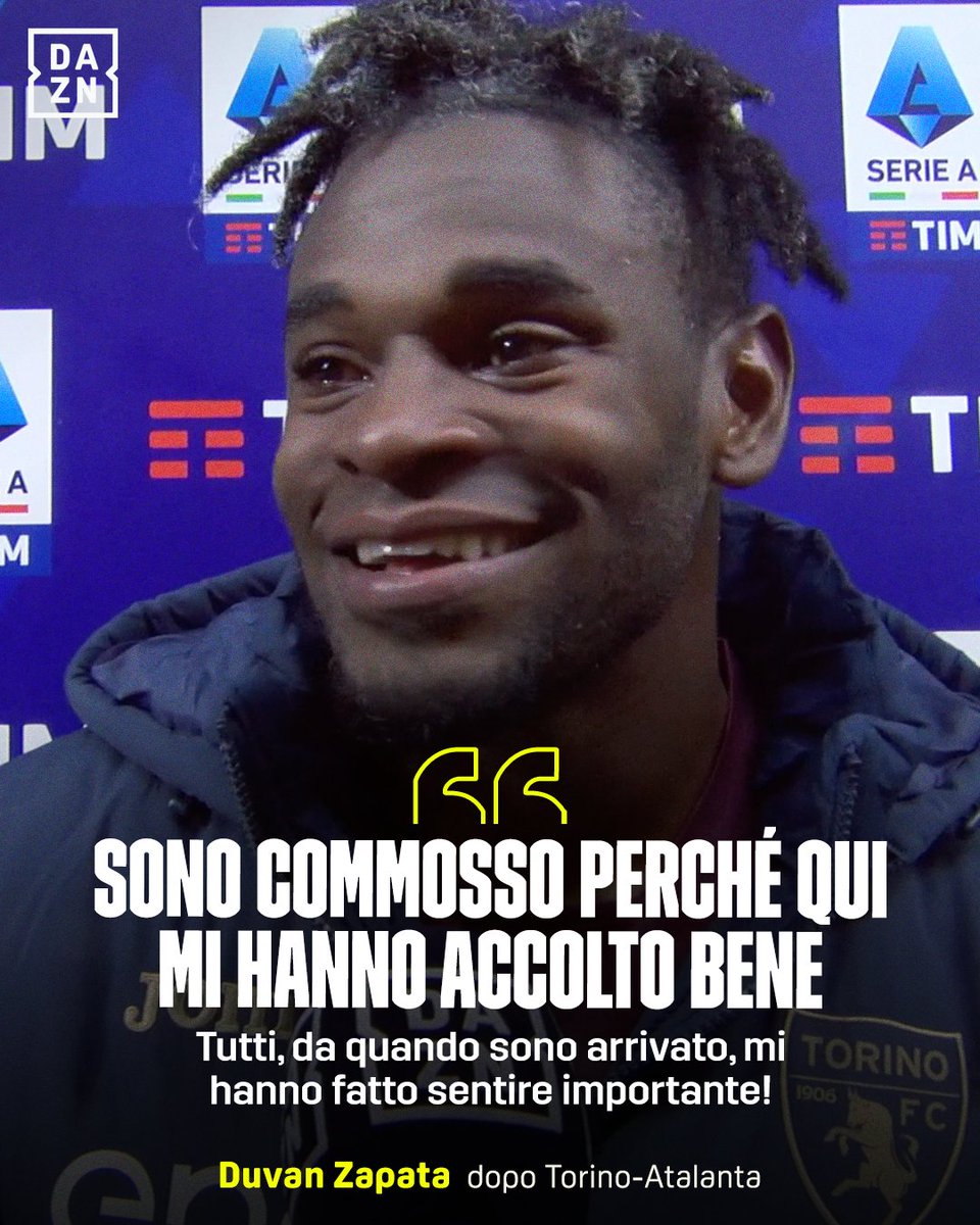 DAZN_IT's tweet photo. Le lacrime di gioia di Zapata 🥹
La felicità dopo la doppietta 🫶

#Zapata #TorinoAtalanta #DAZN https://t.co/1Xo88IvDnJ