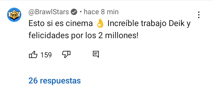 Dax_Brawl's tweet photo. Hasta la cuenta oficial de Brawl Stars ha comentado en el video de #Godeik 😏🤩 https://t.co/JCOMjpj45v