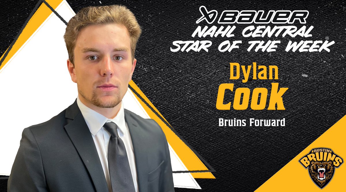 Congratulations to Dylan Cook for being named the Bauer Hockey Central Star of the Week!

austinbruins.com/dylan-cook-nam…

#BearWitness 🐻