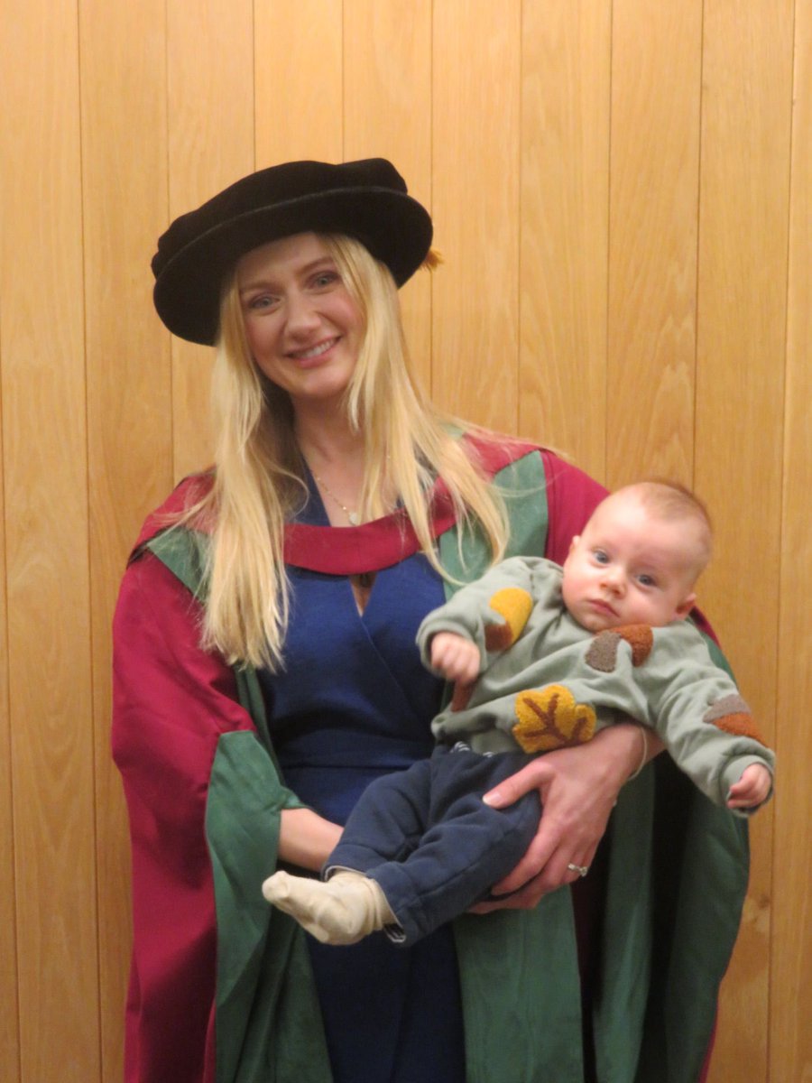 A very proud day obtaining my PhD from #UniversityofBirmingham. I have been so privileged to work with exceptional scientists and make lifelong friends. I was nine months pregnant when I passed my viva. Now, alongside my incredible husband, my dear son joins me in celebration.