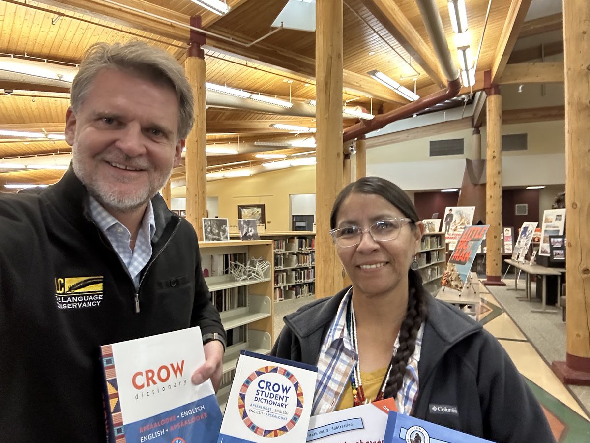 On November 23rd, our Crow partners celebrated a new picture book release with a storytelling night that brought together culture, community and education as language was shared through illustrated stories. #languagerevitalization #storytelling