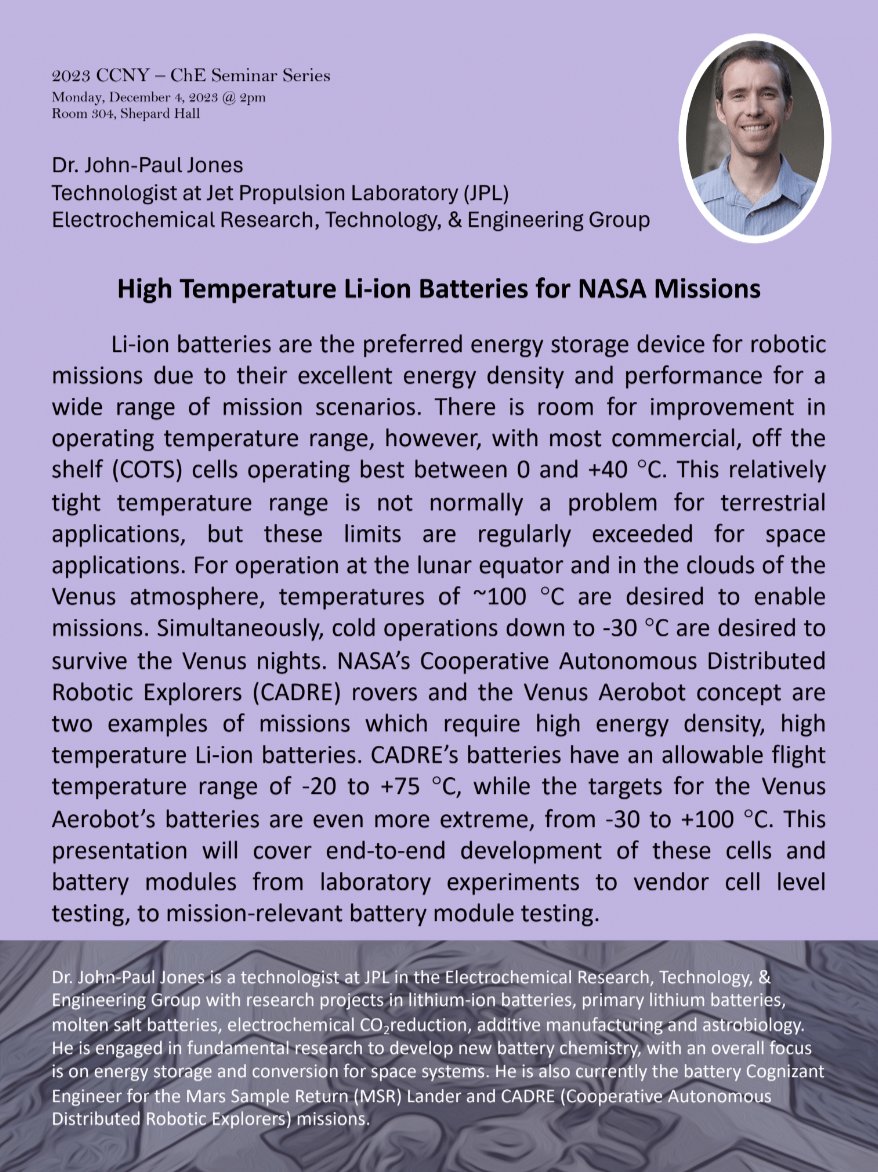 ChE Seminar presentation earlier today!