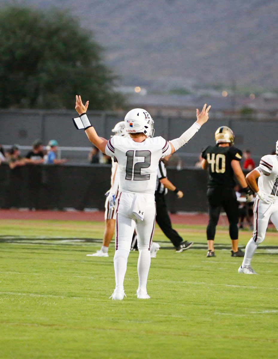 Was a great ride being part of @DMWolvesFB history going 9-2 and making The AZ Open playoffs! Here are my senior szn highlights. hudl.com/video/3/610728… Named All-District QB, can’t wait for the next chapter @NavyFB #RollGoats