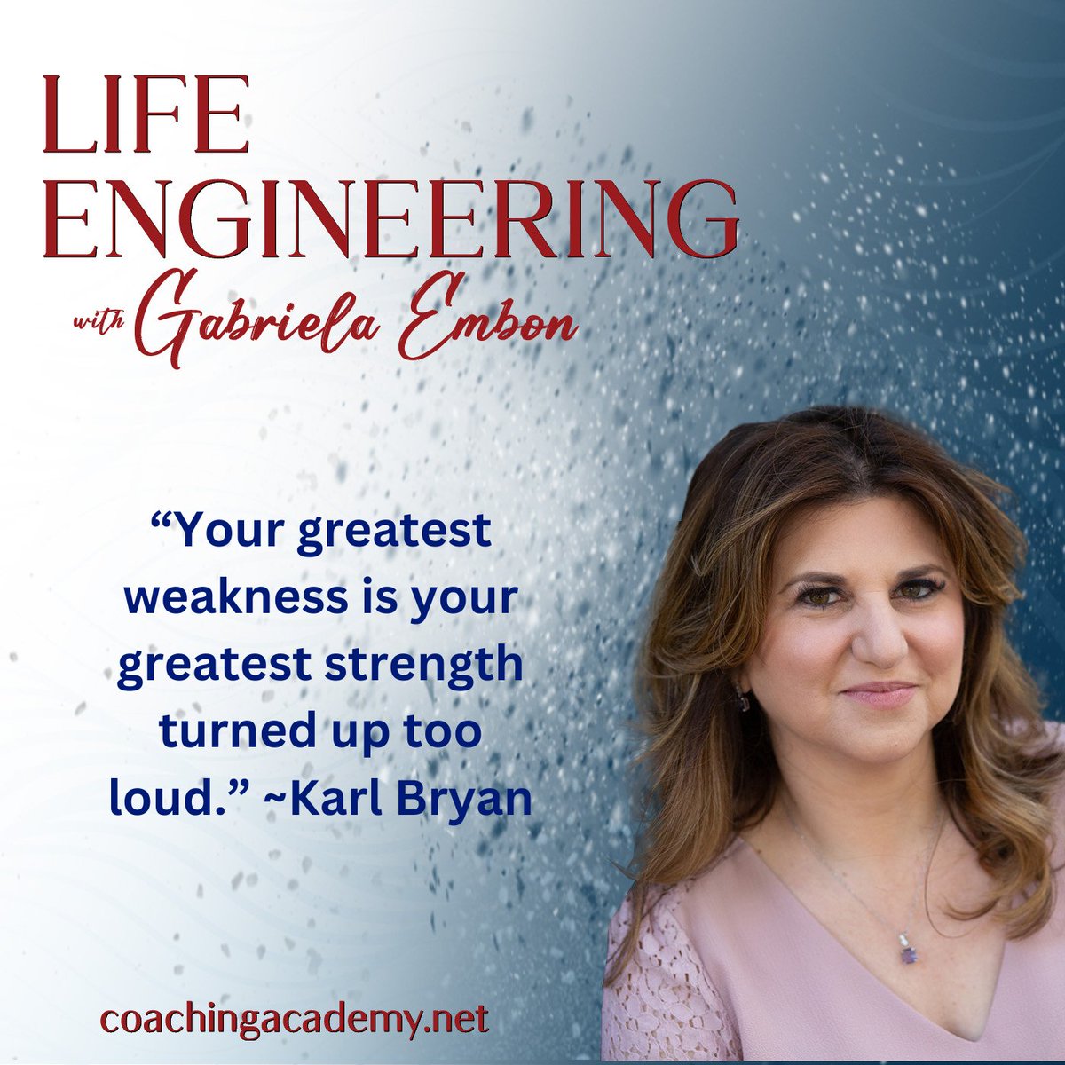 TheDrPatShow's tweet image. Gabriela&apos;s story and her why!  Tuesday 12/05 at 11am PT/2pm ET  for wisdom nuggets on human potential and our capacity to create! ow.ly/pXKi50QearU #lifeengineering #gabrielaembon #wisdomnuggets #energy #strength #weakness #alignment #drpatpresents