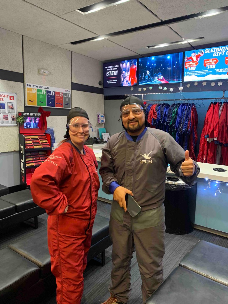 Last wek Wednesday we got to take our honors math students to I-fly and it was quite the experience for us all. Thanks to Mr. Williams, Mr, Chango and Mrs. McClees for chaperoning the event and to iFLY for such a great day of fun and learning.