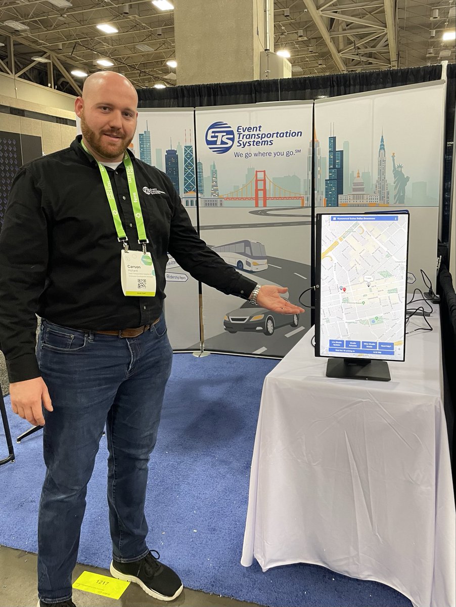 Come visit ETS at IAEE EXPO EXPO booth 1217 for a demo of ETS-Next-Shuttle, our custom-built attendee transportation app! #expoexpo #eventprofs