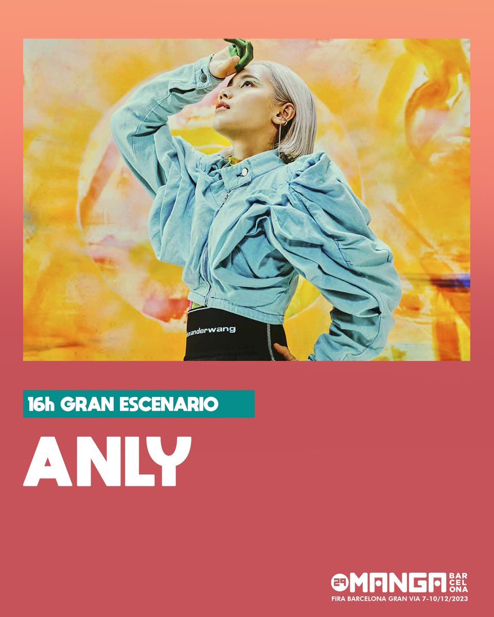 wysScLt8yI7lkvE's tweet photo. 🇪🇸MANGA BARCELONA 2023🇪🇸
La agenda de #Anly
・Sábado 9 de diciembre
→Q&A(11:30–12:00)
→Concierto(13:30–14:30)
→Meet&Greet(15:00–16:00)
・Domingo 10 de diciembre
→Concierto(16:00–17:00)
→Meet & Greet(17:30–18:30)
#DrSTONE #NARUTO #BORUTO #KARANOKOKORO #29mangaBCN https://t.co/xkvp47Hlyy