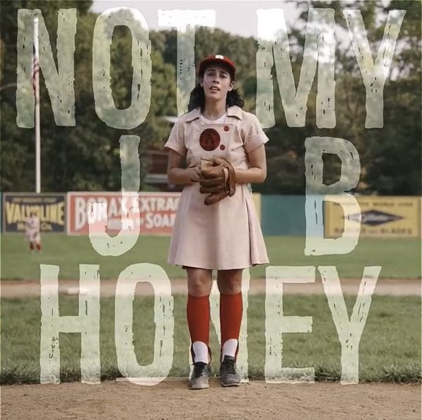 “Not my job, honey!”

#ALeagueOfTheirOwn #SaveALOTO