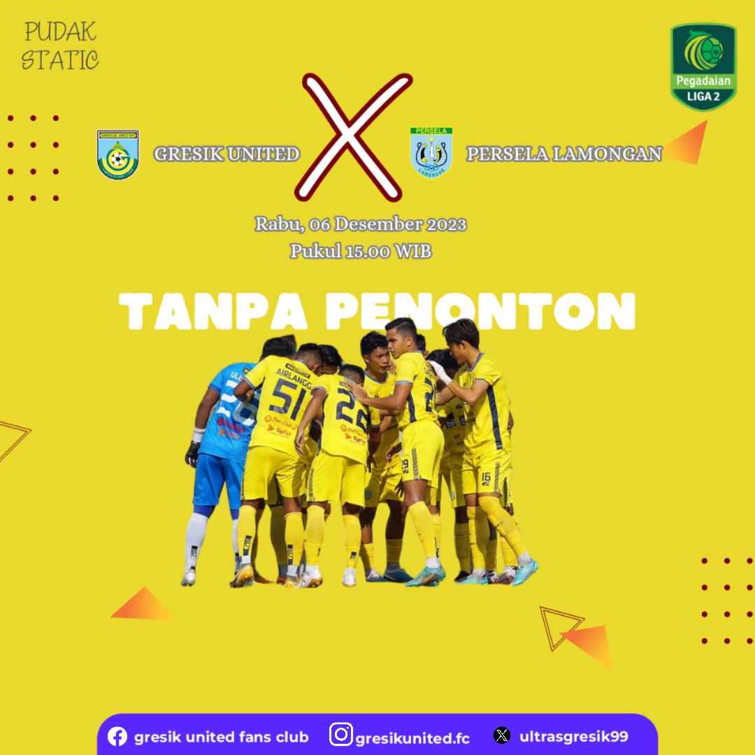 Lanjutan liga 2 , Gresik United menjaga asa trend positif, menghadapi puncak klasemen Persela Lamongan di Stadion Soepriadi Kota Blitar

#gresikunited #gresikunitedfansclub #laskarjokosamudro #bolaindonesia #Liga2 #liga2match #pudakstatic #gresikhits