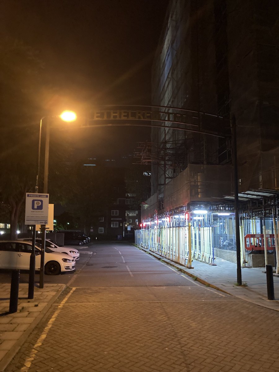 mzach8's tweet photo. Spot the new car parking signage, #pcn @JustPark @lambeth_council only 2 lights out of 12 working in whole car park, looks #fake, #illegible, too small, no #lighting, #isthislegal no letter, no section 20, no communication #scambeth https://t.co/zFB0GKFH2t