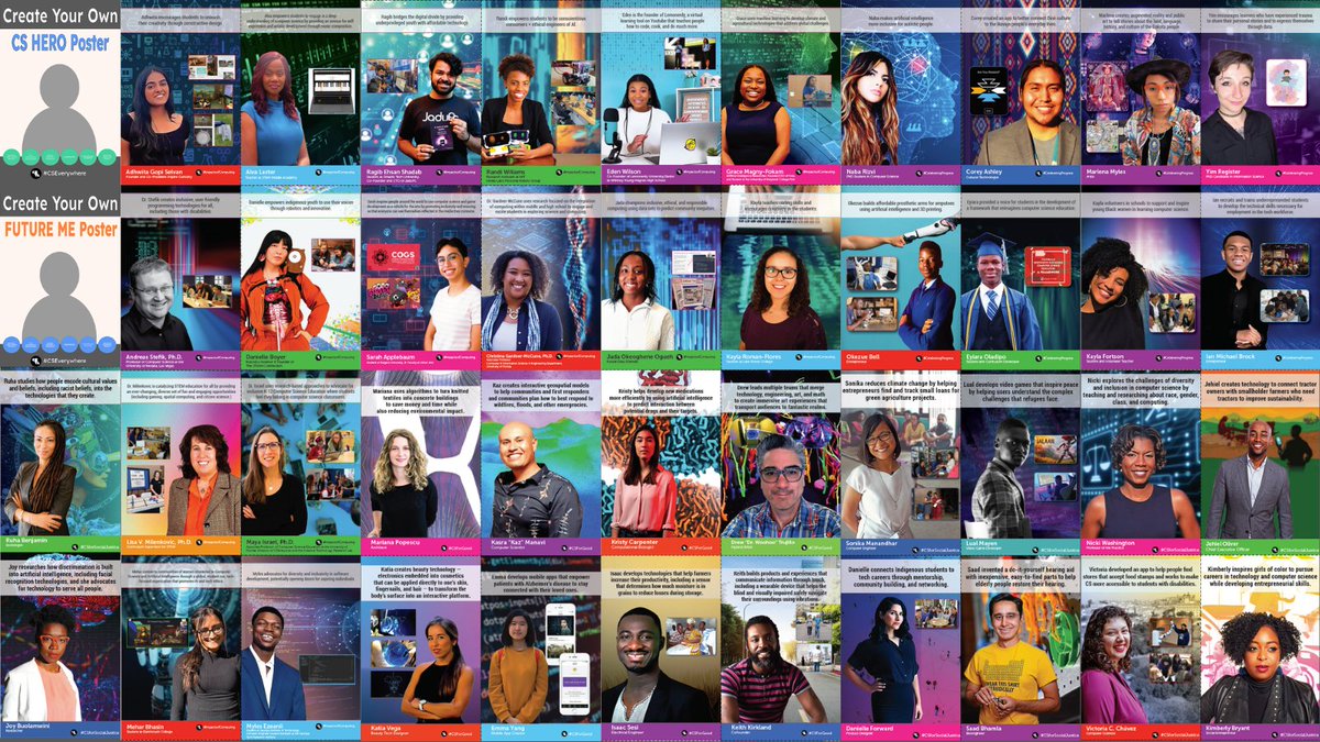 Happy #CSEdWeek 🎉

Celebrate CS role models with your students this week & every week! 

Check out some of our favorite posters from @csteachersorg & @CSEdWeek at cs.uteach.utexas.edu/student-recrui…

#ImpactsOfComputing #CelebratingProgress #CSEverywhere #CSforGood #CSforSocialJustice