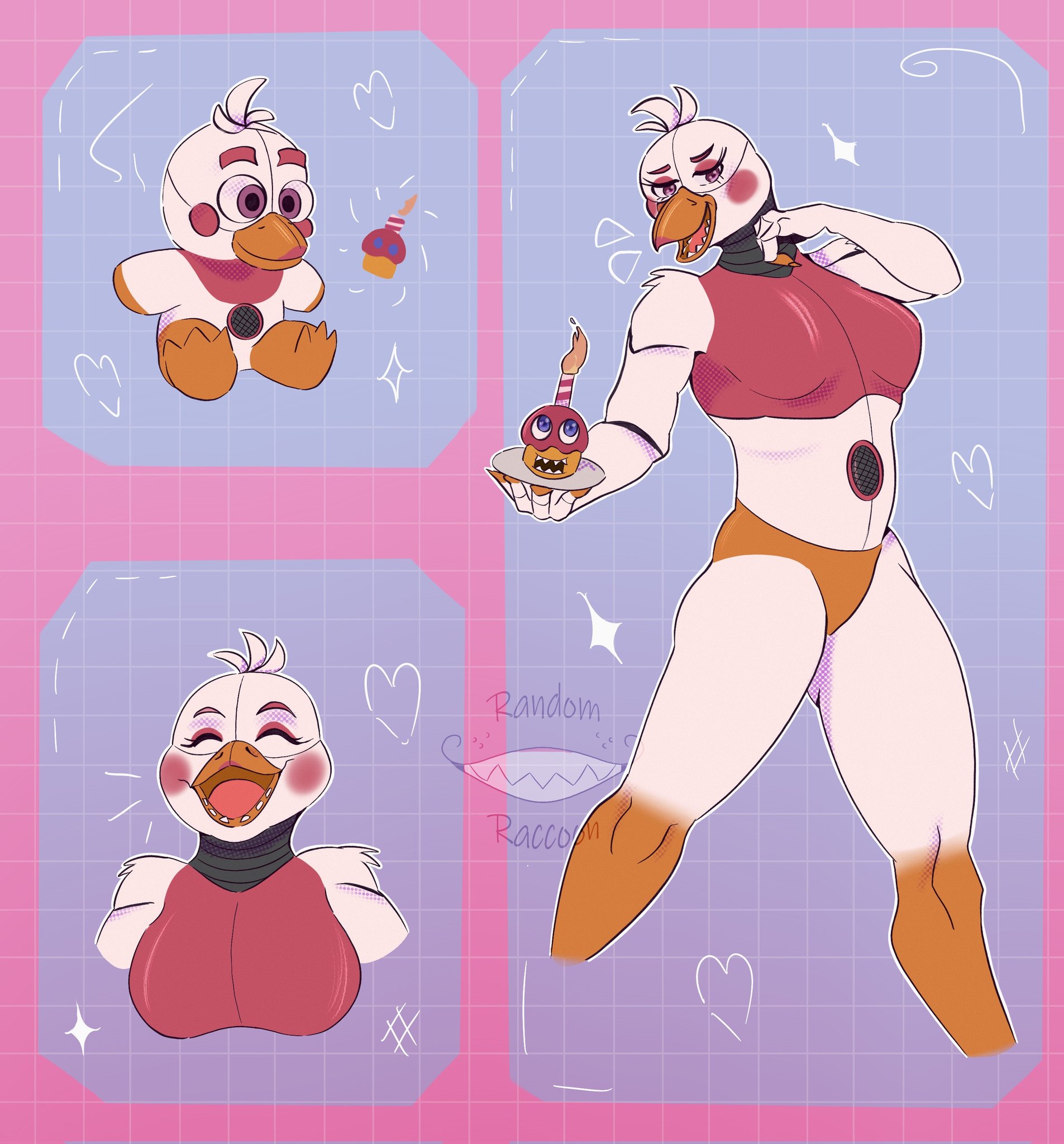 Fnaf 6 funtime chica (créditos a o criador da imagem)