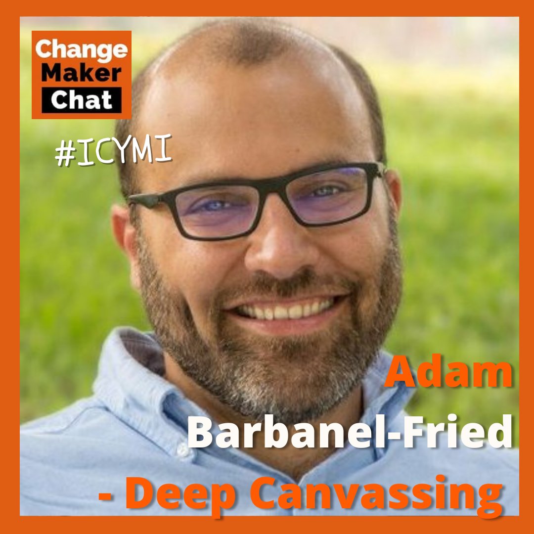 Our final ep for 2023 is all about electoral campaigning. Given US and UK elections next year and the loss of the Voice Referendum in Australia - we take a look at the Deep Canvassing with @abarbanelfried and its role in the 2021 Presidential Election. changemakerspodcast.org/adam-barbanel-…