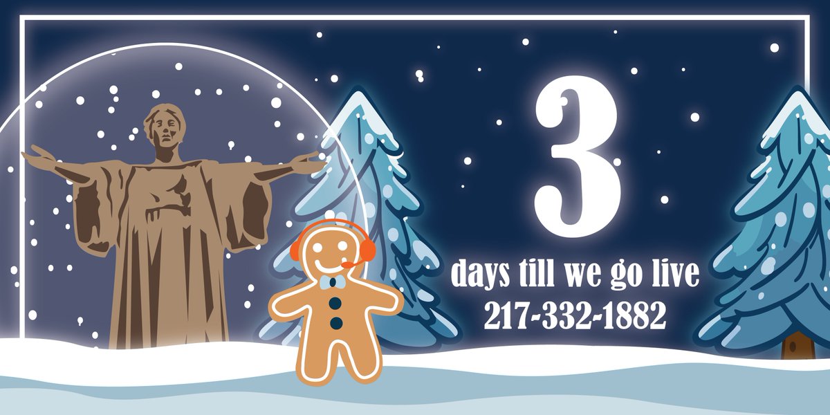 3 DAYS until we go live! Today we have a special article that Illinois Public Media (<a href="/ILPublicMedia/">Illinois Public Media</a>) wrote about Dial-A-Carol! You can check it out here ☃️❄️ --> will.illinois.edu/clefnotes/entr…