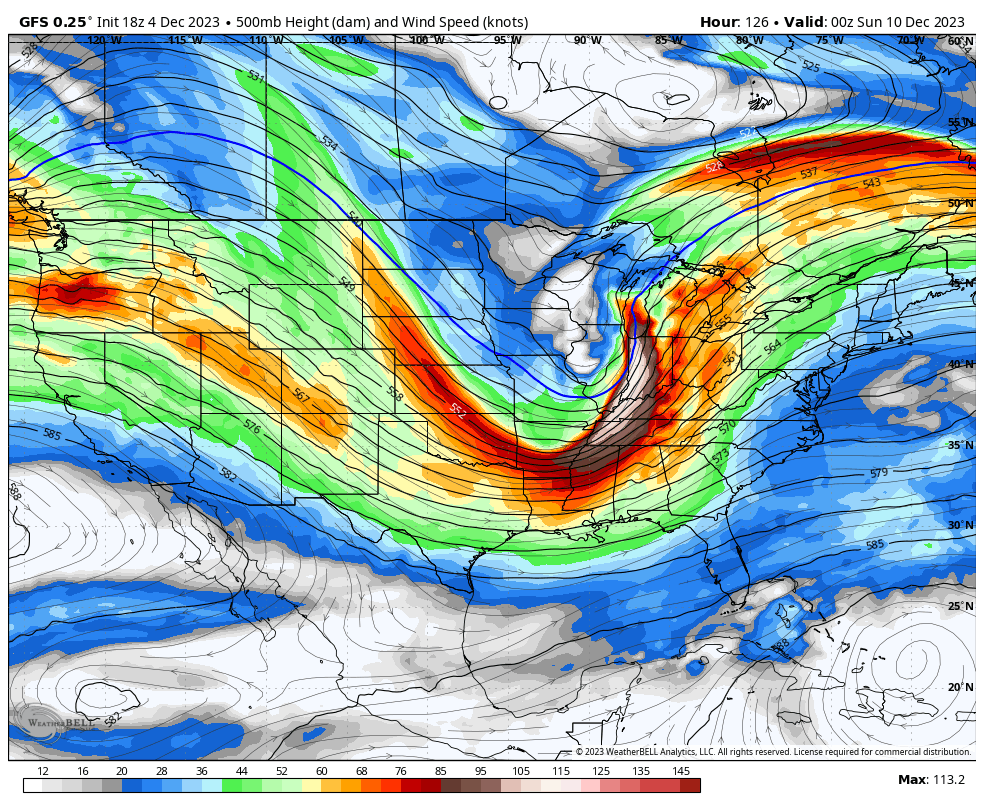 BryceShelton01's tweet photo. Potent trough is still looking likely this weekend, although models do show some differences in regard to timing and placement. GFS left vs. Euro right - either way it still looks like severe weather and wintry weather with this system. Finer details are still a couple days away! https://t.co/ORMXoYT1FB