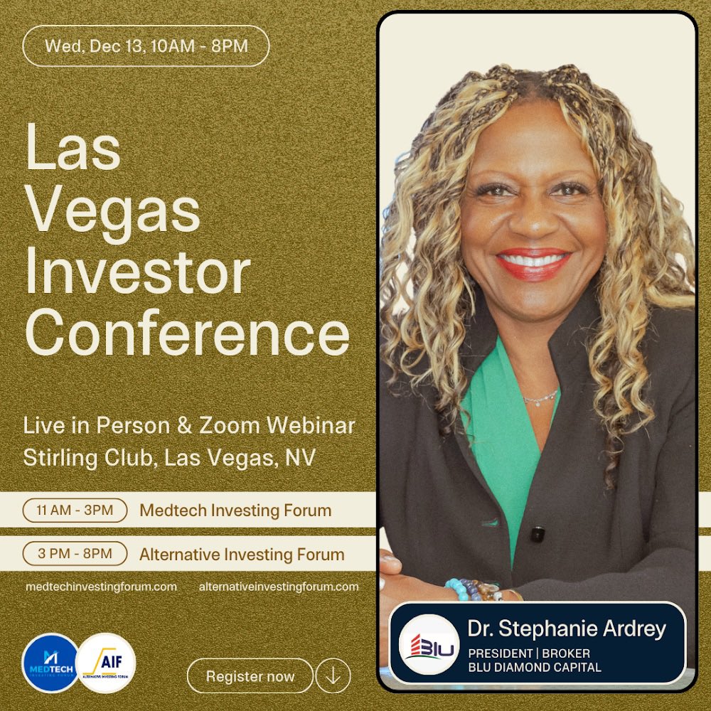 All,

I thought you might be interested in this opportunity. 

eventbrite.com/e/las-vegas-in…

We would like to invite you to join us at the Las Vegas Investor Conference - MedTech Investing Forum &amp; Alternative Investing Forum is a 1 - Day in person and webinar