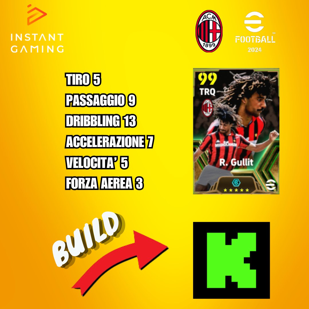 AlonsoGrayfox's tweet photo. Gullit has came to the pitch π
This is my idea of his build π―
You can chek all my builds on β¬οΈ
https://t.co/bXPhQlizwx π©
Cards and not only available on β¬οΈ
https://t.co/7rFJOci3k3β¦β¦β¦
@InstantGamingIT π§
#eFootball2024 #eFootball2024Mobile #kick #kickita https://t.co/vx5yumaKvr