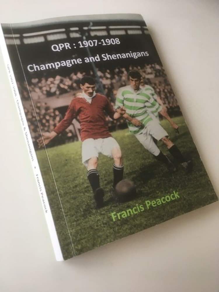 MartinFPercival's tweet photo. @QPR @retroQPR @FrancisPea9358 new book "1908 Champagne & Shenanigans" will be launched on Sat 9th Dec in the #ForeverR’s Bar in the Lower Loft. From 2pm I will conduct a Q&A with the author Francis Peacock. £10 cash for 300 pages & over 100 photos on a historic season for #qpr https://t.co/lWfHkufi9E