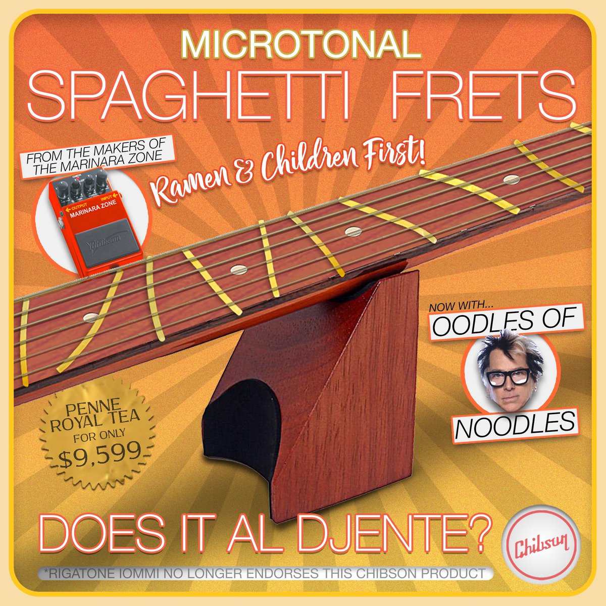 ChibsonUSA's tweet photo. Your Starch Nemesis
#chibson #chib #chibs #pasta #spaghetti #guitar #guitarstings #guitarist #frets #fretjob #marinara #pedal https://t.co/d2USbJIeCz