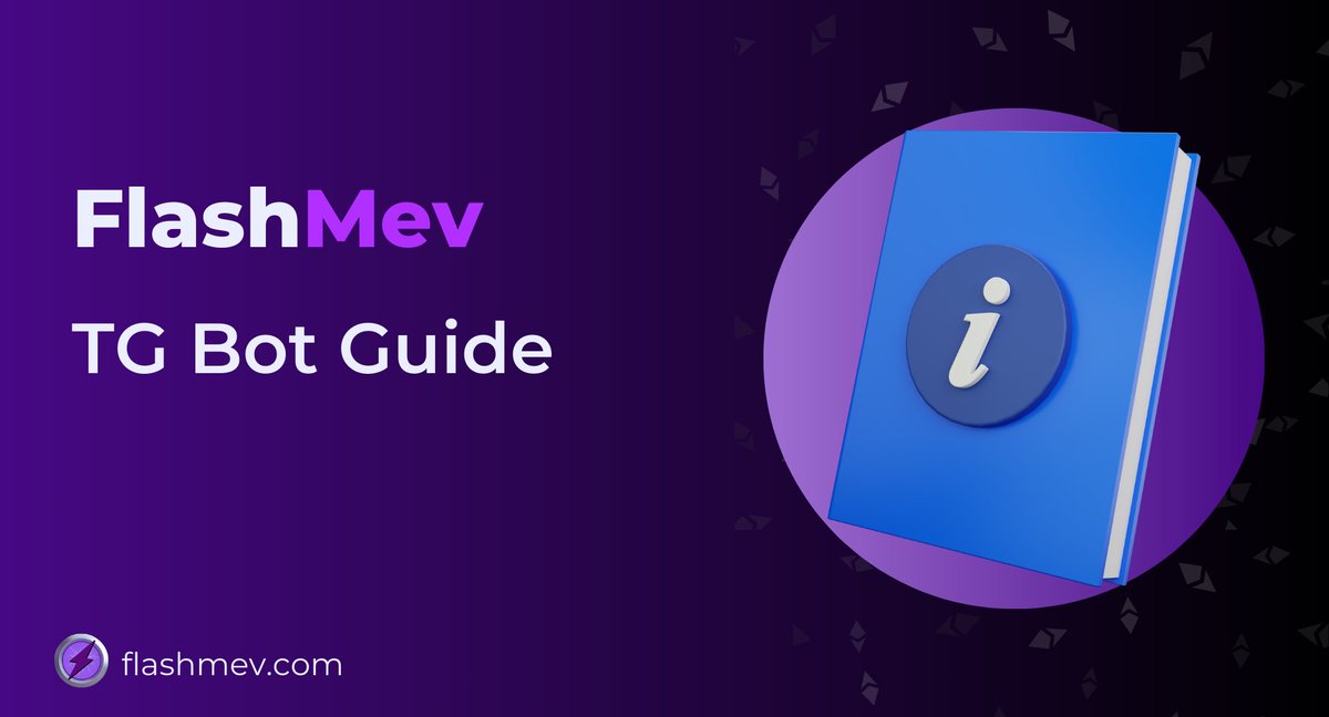 FlashMev_eth's tweet photo. The #FlashMev Telegram Bot Guide.
Have a read: https://t.co/vdbVJc5DnB
Current Sections Include:
- Getting Started (Wallet Set-up)
- Using the SandwichBot
- Tips & Tricks https://t.co/Vksv6FTACw