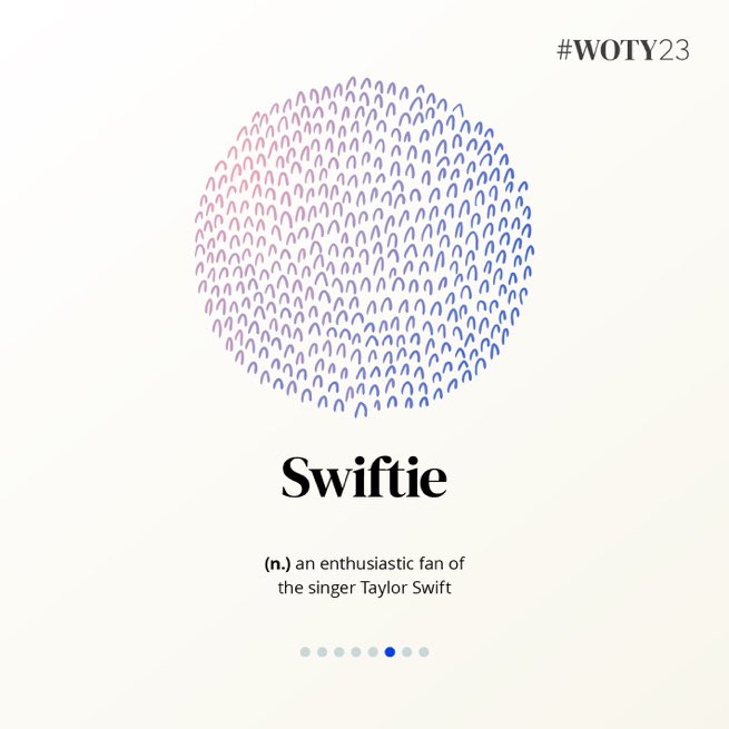 Taylor Swift Updates 🩵 on X: 📚 “Swiftie” is officially one of  @OxLanguages “Words Of The Year” #woty23  / X