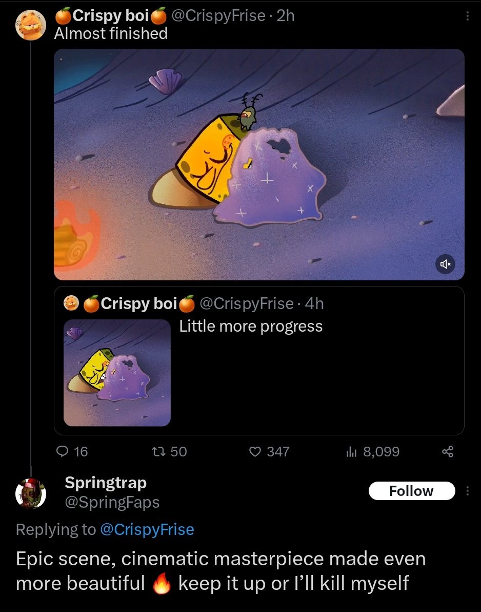 CrispyFrise's tweet image. Ok😭