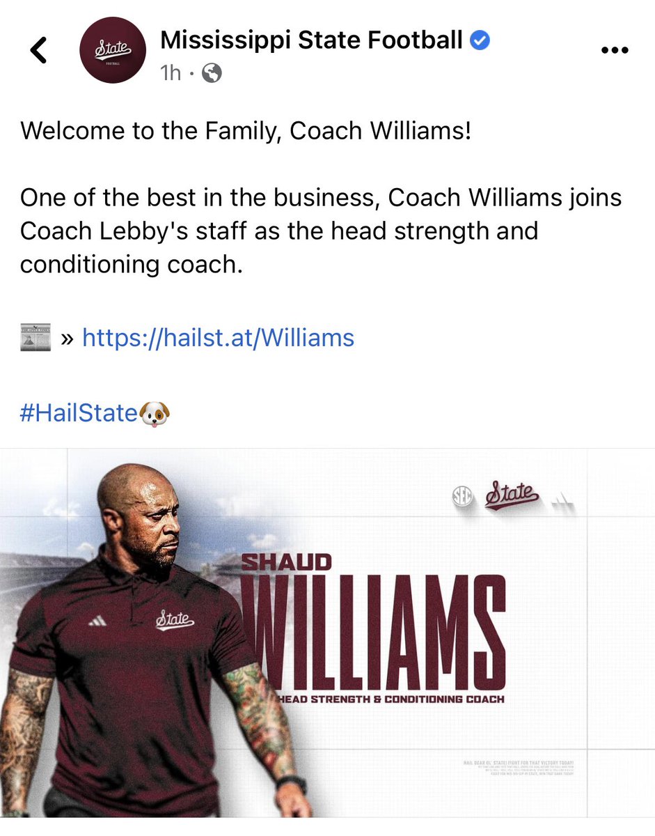 Andrews Athletics (@andrewsmustangs) on Twitter photo Congratulations to former <a href="/Mustangpigskin/">Andrews Football</a> & <a href="/AndrewsMustangs/">Andrews Athletics</a> Standout Shaud Williams on his new role via <a href="/HailStateFB/">Mississippi State Football</a> working with new HFC <a href="/Coach_Leb/">Jeff Lebby</a> who is also from Andrews Texas America! Let’s Go! <a href="/Andrews_ISD/">Andrews ISD</a> <a href="/Matt_Stepp817/">Matt Stepp</a> <a href="/THSCAcoaches/">THSCA</a> <a href="/lee_scheide/">Lee Scheide</a> <a href="/KaylerSmithTV/">Kayler Smith - WDTN</a> Congratulations to former <a href="/Mustangpigskin/">Andrews Football</a> & <a href="/AndrewsMustangs/">Andrews Athletics</a> Standout Shaud Williams on his new role via <a href="/HailStateFB/">Mississippi State Football</a> working with new HFC <a href="/Coach_Leb/">Jeff Lebby</a> who is also from Andrews Texas America! Let’s Go! <a href="/Andrews_ISD/">Andrews ISD</a> <a href="/Matt_Stepp817/">Matt Stepp</a> <a href="/THSCAcoaches/">THSCA</a> <a href="/lee_scheide/">Lee Scheide</a> <a href="/KaylerSmithTV/">Kayler Smith - WDTN</a>