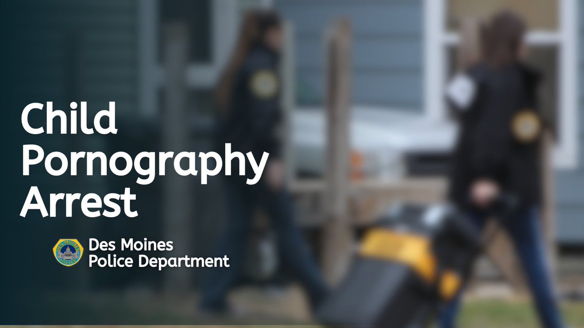 NCMEC* receives millions of tips through CyberTipline each year; images, videos, and other content of suspected child sexual exploitation.  DMPD detectives followed up on one today &amp; charged a DSM man with 6 crimes related to the possession of child pornography.
#crimefighters