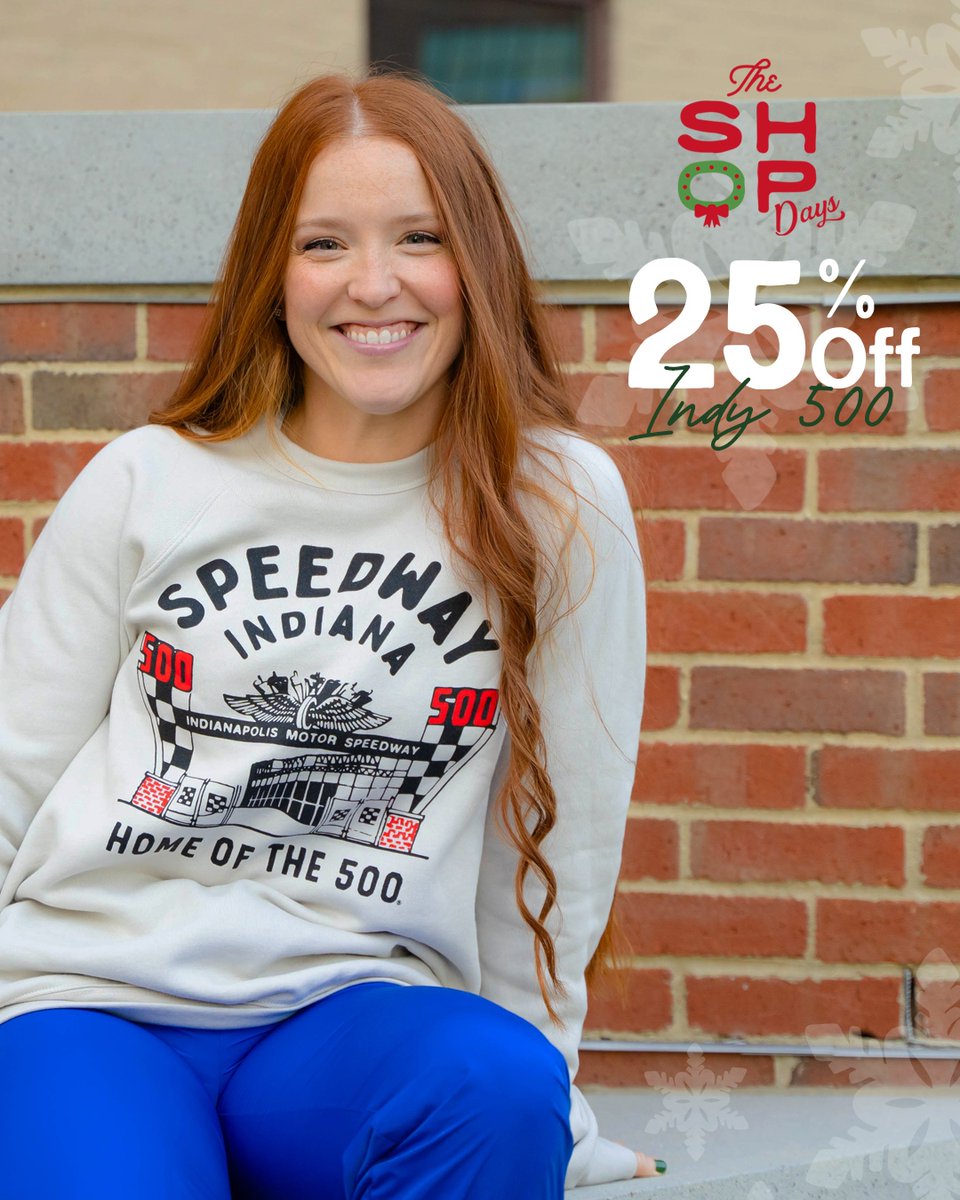 TheShopIndy's tweet photo. Celebrate the season as we kickoff of The 12 Shop Days of Christmas! Deal of the day - Enjoy a 25% discount on all IMS items! What will tomorrow bring? ... Stay tuned! 🎁
https://t.co/o3qkJct4yy
#SmallBusiness #ShopDays #Sale #Sports https://t.co/46j3CUVaA3