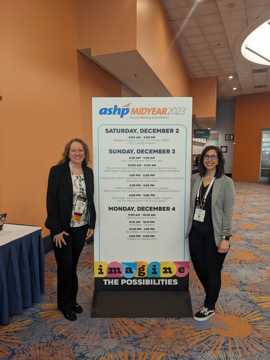 Hey friends come stop by room 204b <a href="/ASHPOfficial/">ASHP</a> to check our Great Debate! 
Sara Zochert and I are discussing the pros and cons of generic dabigatran in pts with afib
Is it a game changer or will there always be bad 🩸 ?
Here’s my 🔥 take - Dabigatran, Yes You Can! #ASHP23