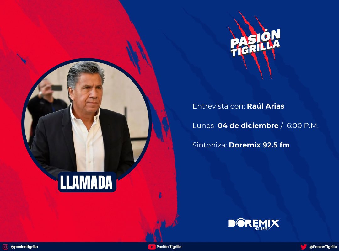 PasionTigrilla's tweet photo. ¡HOY EN PASION TIGRILLA! 🎙

Este día en Pasión Tigrilla tendremos invitados al profesor Raúl Arias y Gerardo Erquicia, directivo del cuadro santaneco. 

Deja tus preguntas.👇

📻 Doremix 92.5 FM
⏰ 6:00 P.M. https://t.co/XxcaVJeWXl