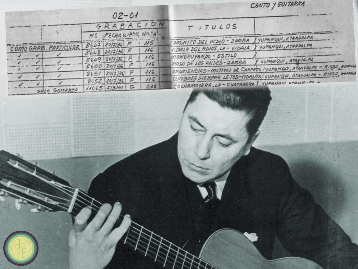 Una joya.
Mañana publicaré un par de las primeras grabaciones hechas por Atahualpa Yupanqui en 1936. 
Su debut cuando aún no era artista de la EMI Argentina. 

Estarán en una nota que haré para cba24n, el portal digital universitario de Córdoba.

<a href="/Cba24Ncomar/">cba24n Oficial</a>