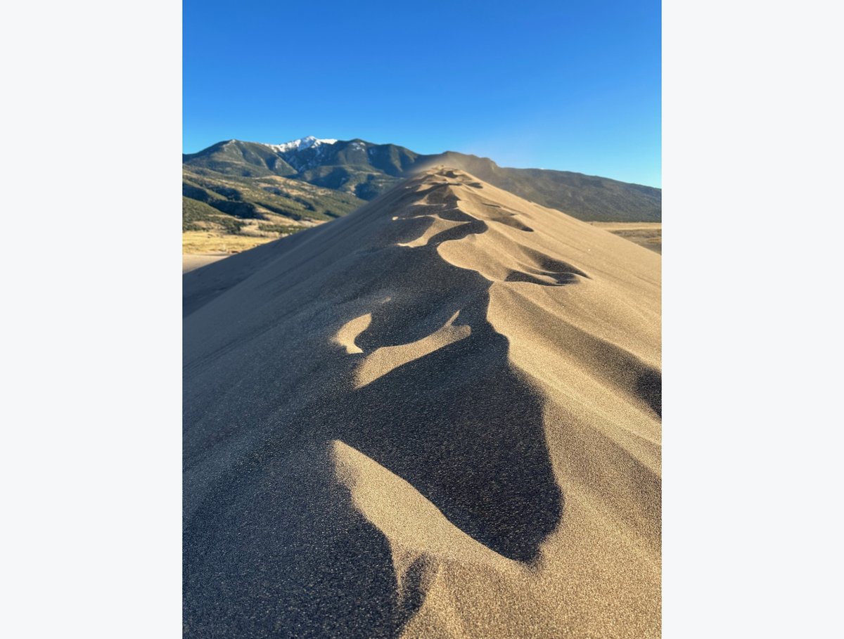 GreatDunesNPS's tweet photo. Each year, Great Sand Dunes staff can submit photos to go on the Annual Great Sand Dunes Park Pass. The first photo of Medano Lake (NPS/N. Wineland) is the winner, and the other three are a sample of  submissions from NPS/Fred Bunch, NPS/Zach Brown, and NPS/Chip MacEnulty. https://t.co/hgYo9ylFr3