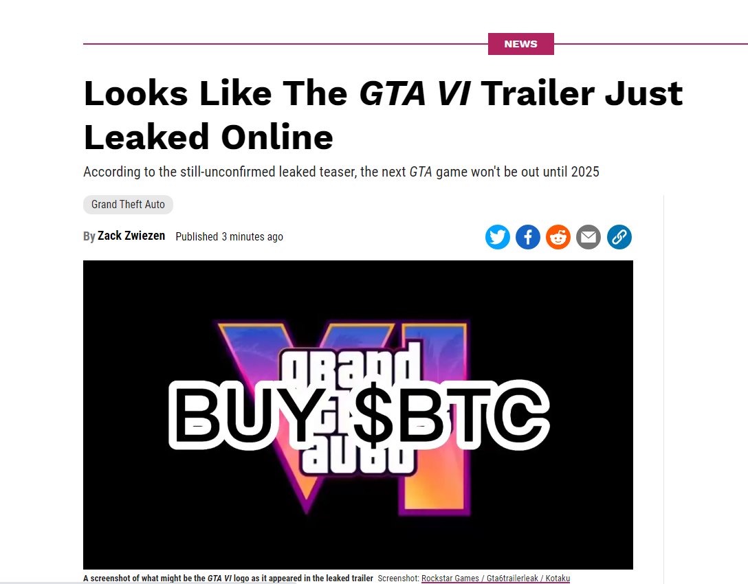 Looks Like The GTA 6 Trailer Just Leaked Online