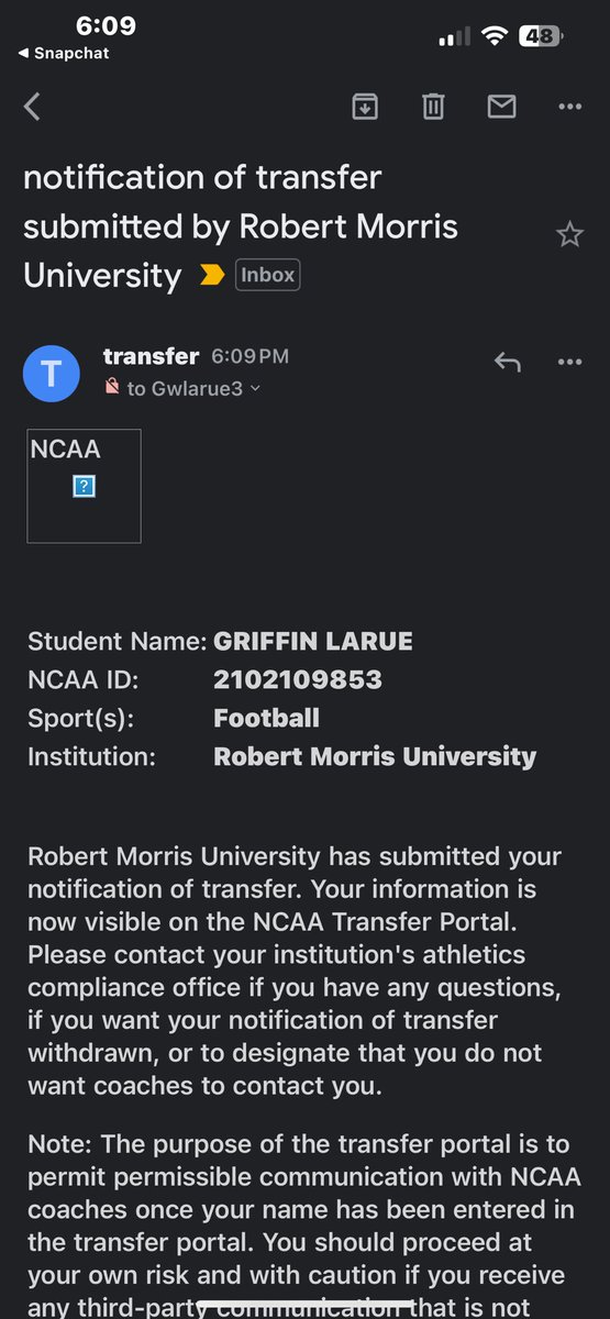 I’m YOUR guy!!!  6’3 205 with 3 years of eligibility remaining👀 all I need is an opportunity!