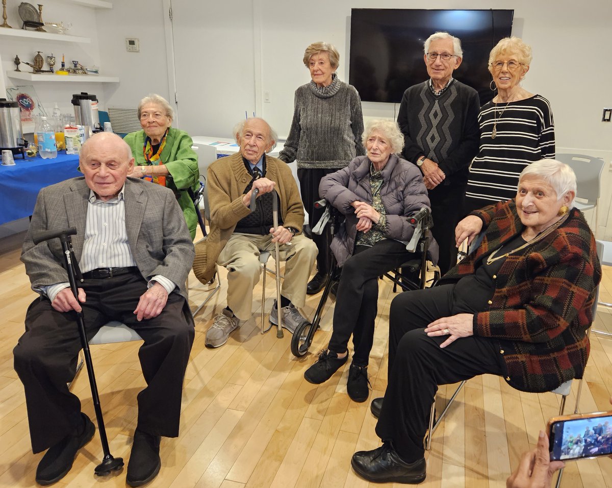 On Sunday Dec 3, the KTA commemorated the first KIndertransport to leave Berlin on Dec 1, 1938. 85 years on and we're still here. These are the Kindertransport survivors, the 2nd & 3rd generations also enjoyed the gathering.