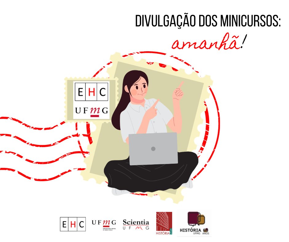 Gostaram da lista de conferências da Escola de História da Ciência UFMG 2024?!? Amanhã vamos liberar a lista de minicursos
! Não percam!
#históriadaciência #escoladehistóriadaciência #escoladehistóriadaciência2024 #escoladeverão2024 #ciência #ufmg #scientia
