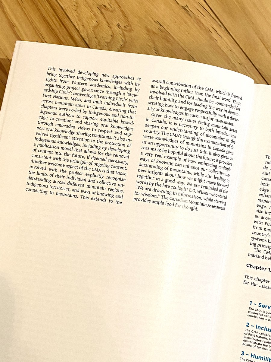 In the lead up to #InternationalMountainDay (Dec 11), I am sharing one piece of the Canadian Mountain Assessment per day. Today we start with the Forward, by Jody Hilty &amp; Bill Snow (link below)  #CdnMntAssessment <a href="/UCalgaryPress/">UCalgaryPress</a> <a href="/UNmountains/">Mountain Partnership</a> <a href="/MtnResearchMRI/">Mountain Research Initiative @mtnresearchmri.bsky</a> ucp.manifoldapp.org/read/the-canad…