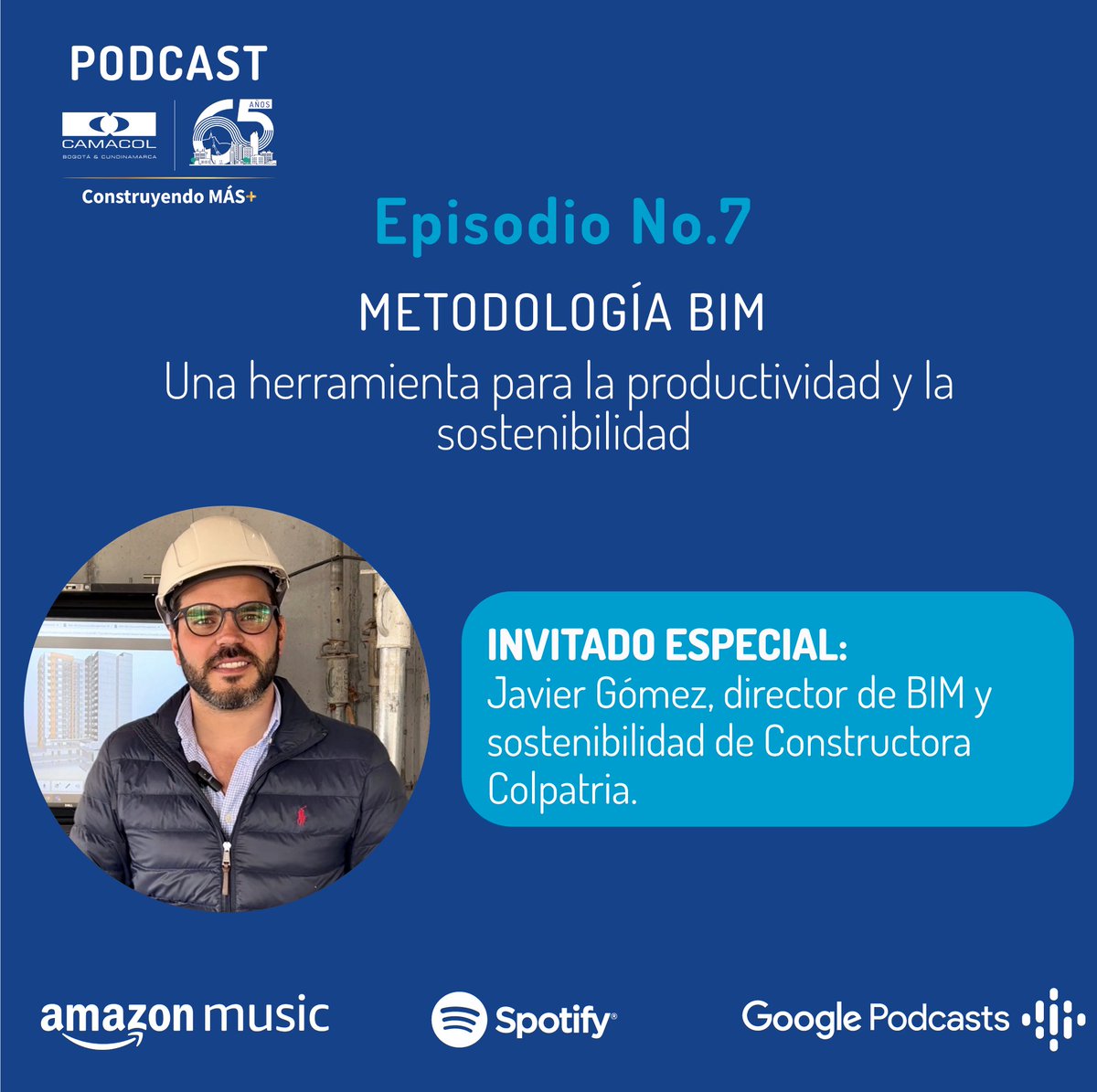 CAMACOLBOGOTA's tweet photo. #PodcastCamacolByC / ¿Cómo mejorar la productividad en cada una de las empresas de nuestro sector usando la metodología BIM?

Junto a nuestros invitados, Victoria Cunningham y Javier Gómez, resolvemos todas las dudas sobre este tema.

Disponible:
Spotify: https://t.co/fJHWjn7zAj https://t.co/xOiiTK6V7C