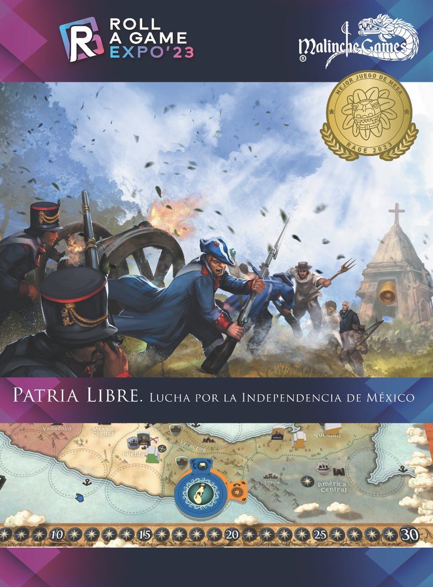 SSBanuelos's tweet photo. ¡Estamos muy emocionados! Estaremos en Roll A Game 2023. ¡Te invitamos 16 y 17 de diciembre en la Expo Guadalajara!
Prueba Patria Libre y adquiere Tierra y Libertad y Timeline Revolution. 
¡No te lo pierdas!
#RollAGame2023 #JuegosDeMesa #ExpoGuadalajara #Boardgames #wargames https://t.co/VVMEbCO3wE
