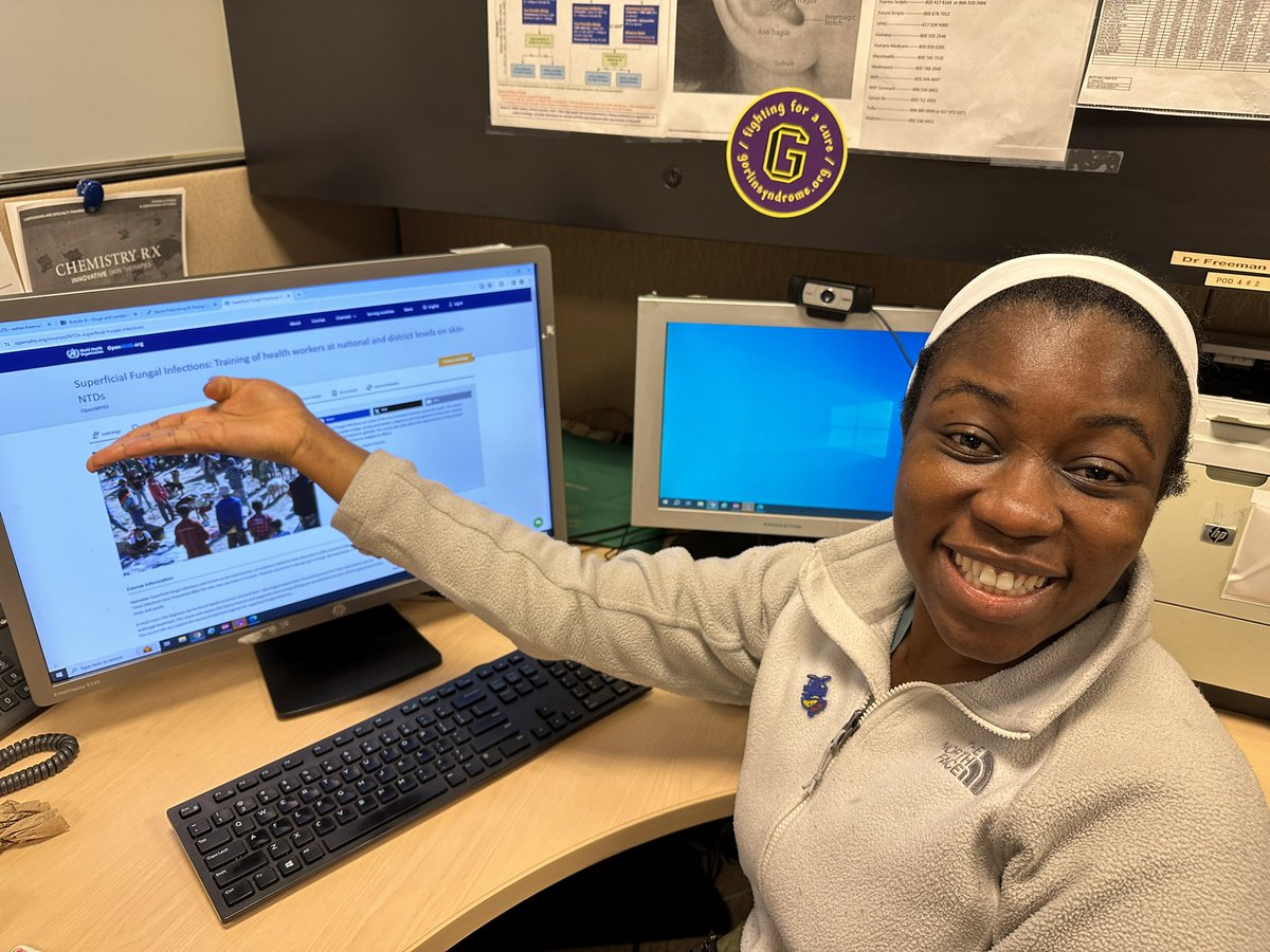 DrEstherFreeman's tweet photo. So proud of my research fellow @Akinwuntan7 for developing the @WHO’s new course on Superficial Fungal Infections. Free to enroll, and includes a section on drug resistant dermatophytes @k_sidra. Access it here: https://t.co/kM2OO8hLTa #beatNTDs #dermtwitter https://t.co/4WlK8OzSYX