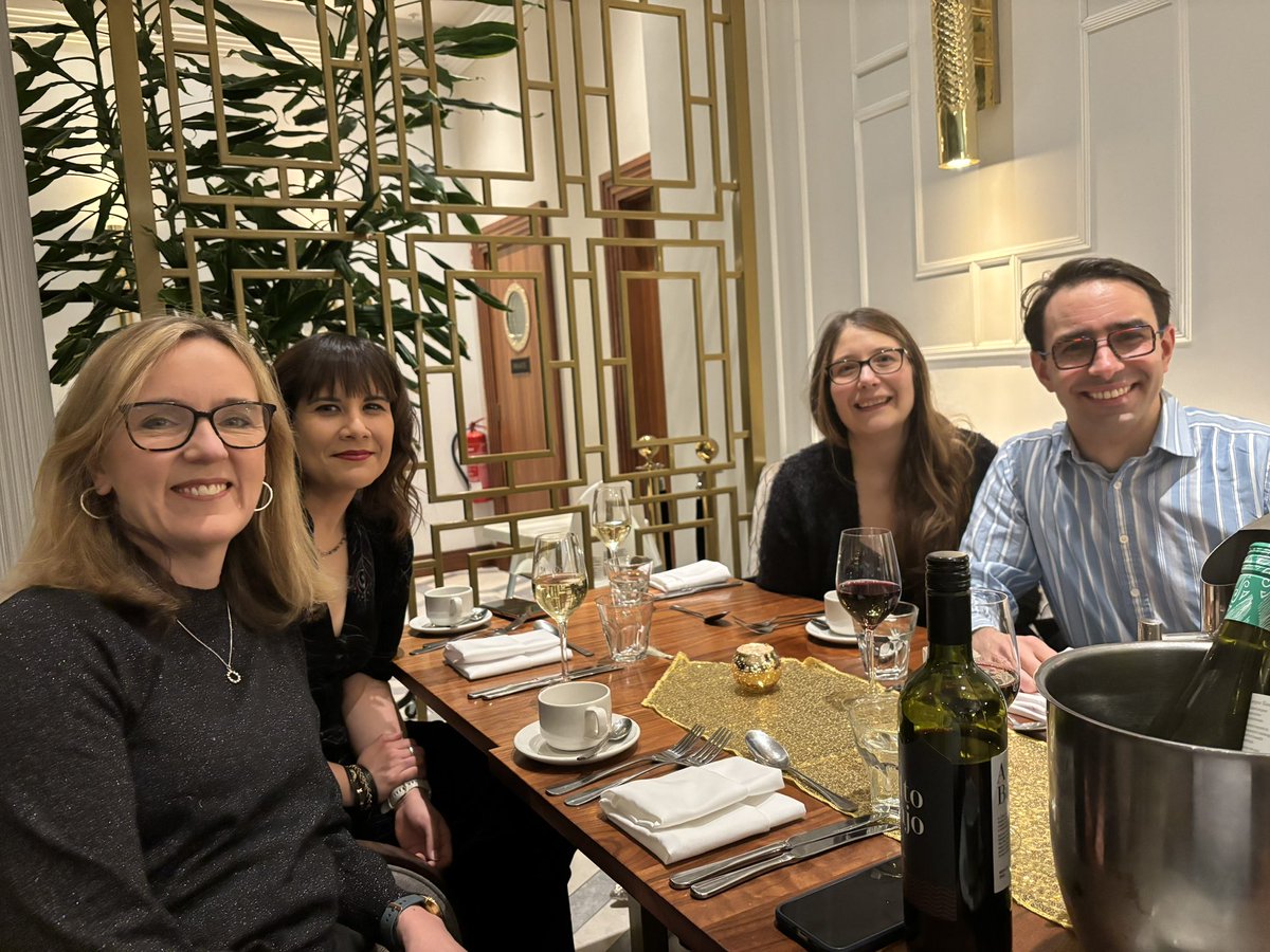 Brilliant #BSICIPN23 conference dinner with the best colleagues &amp; friends! 
Looking forward to day 2 of <a href="/BSI_CIPN/">BSI Clinical Immunology Professional Network</a> conference with <a href="/britsocimm/">British Society for Immunology</a> tomorrow
<a href="/cathrstroud/">Catherine Stroud</a> <a href="/Mishchiefmaker/">Manisha Ahuja</a> <a href="/steveboag/">Steve Boag</a>