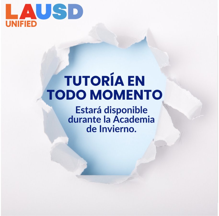 SomosLAUSD's tweet image. #tutoringworks
#acceleratelearning
#acceleratesuccess
#LAUnified
#Explorethepossibilities