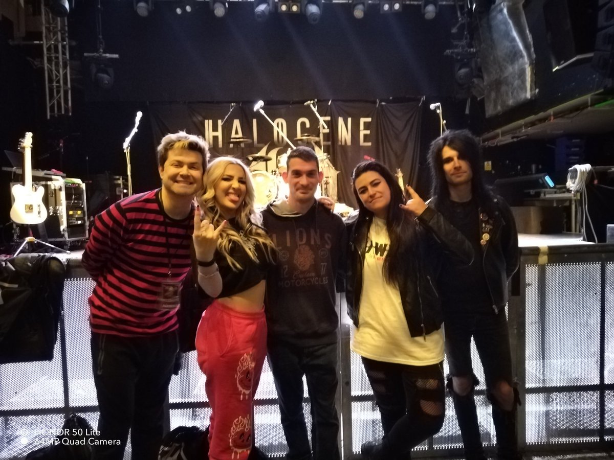 Was great seeing and meeting @Halocene & @laurenbabic plus seeing their support @hawxxmusic