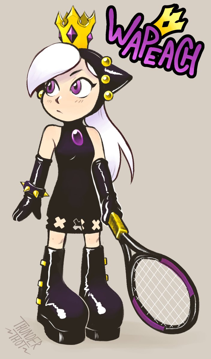 QTiddies's tweet photo. I have many feelings about that Wapeach design 👀💦decided to give a go at her, will almost certainly draw her with Warudaisy later :p https://t.co/Ja6mhX62ZC